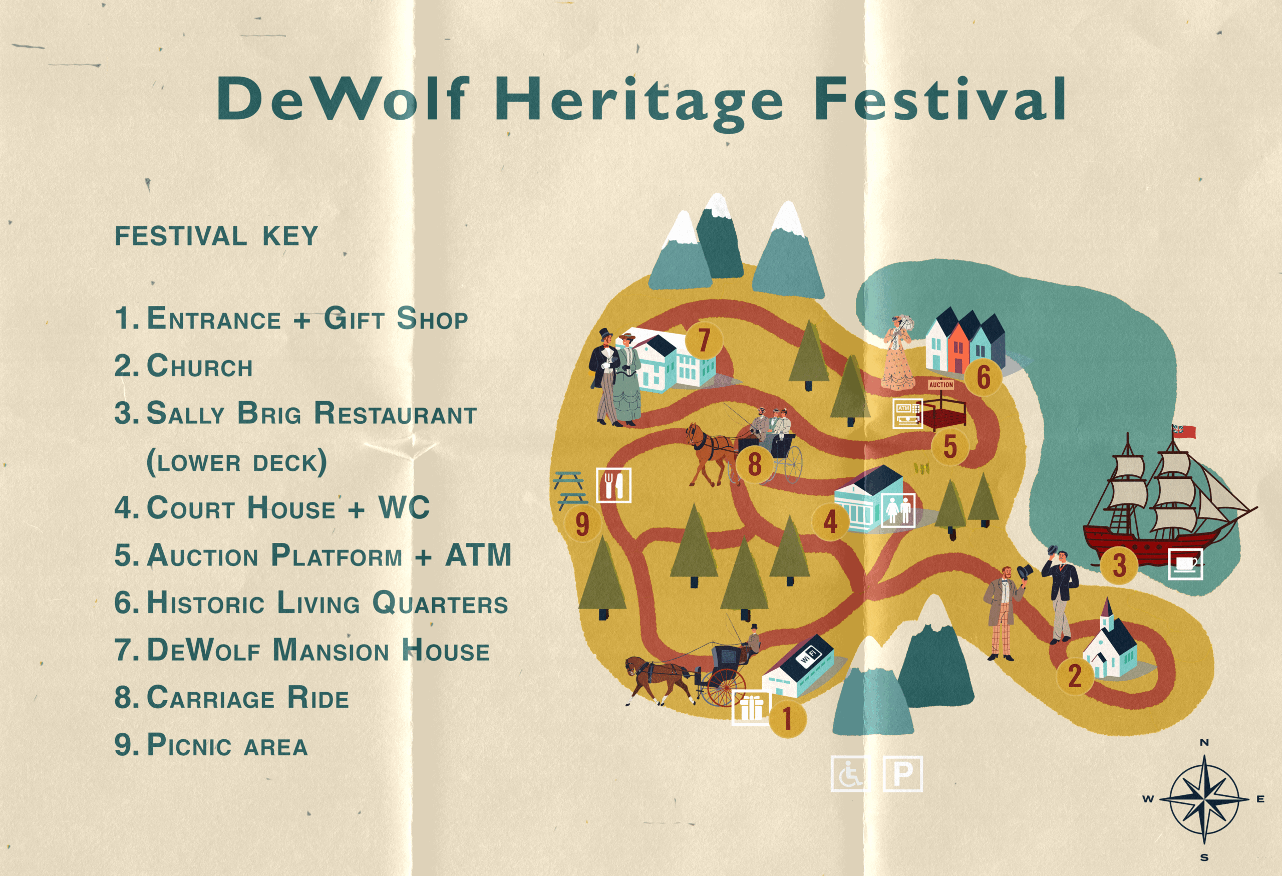 The DeWolf Heritage Festival   Map